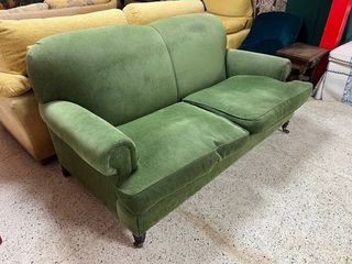 Sofá 2 plazas verde económico