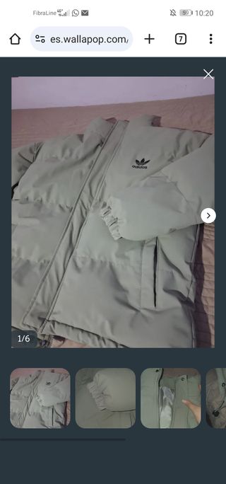 Chaqueta Adidas Plumas Verde