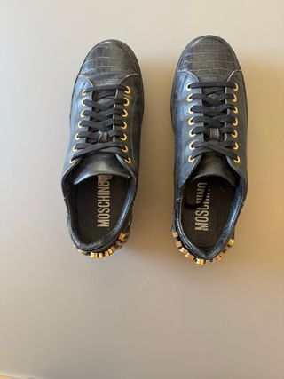 Sneakers Moschino Nere Oro