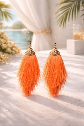 Pendientes Coral Boho,Súper Ligeros y Veraniegos