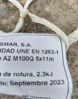 Red de obra seguridad 5x11m blanca