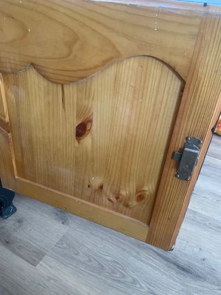 Aparador vintage rustico nero in legno