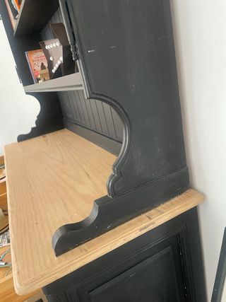 Aparador vintage rustico nero in legno