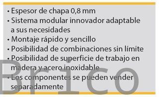 Conjunto Taller 7 Módulos S/Inox Alyco