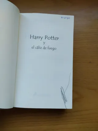 Harry Potter y el cáliz de fuego