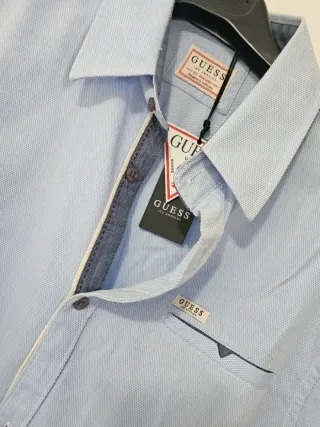 Camicia Guess Uomo Azzurra