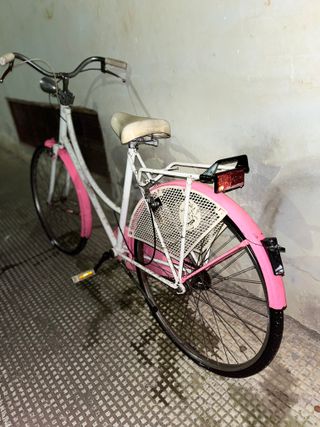 Bici Passeggio Vintage Bianca e Rosa