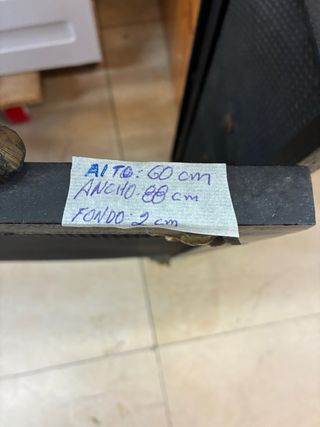 Protector de chimenea metal negro y dorado