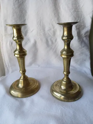 Candelabros de Bronce Antiguos