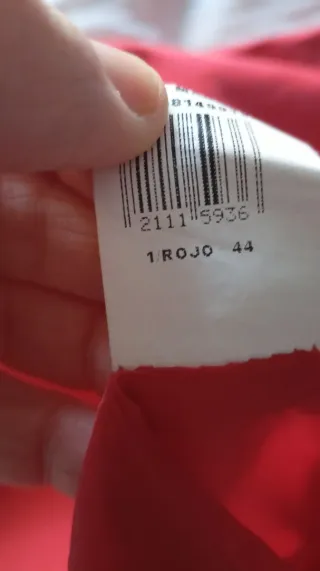 Vestido rojo sin mangas