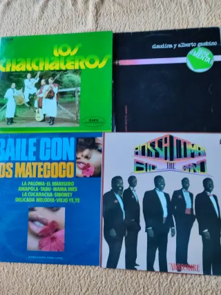 Lote (4) Vinilos -Folk Latino