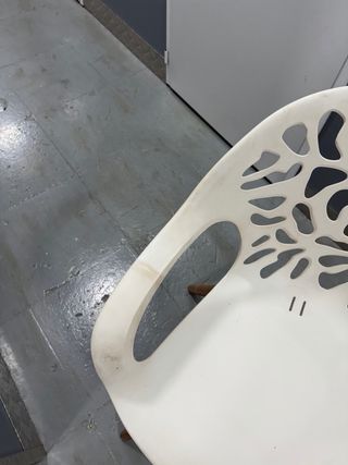 3 Sillas Plástico/Metálico Transparentes