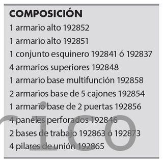 Conjunto Taller 8 Módulos S/Madera Alyco 192839