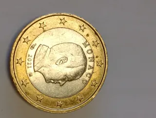 Moneda 1 Euro Mónaco 2021
