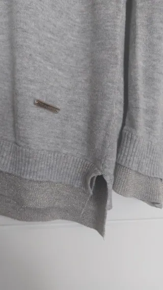 Jersey de cuello alto - Tintoretto - Gris Plateado