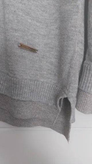 Jersey de cuello alto - Tintoretto - Gris Plateado