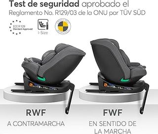 KikkaBoo Silla Coche Bebé ISOFIX 0-36kg