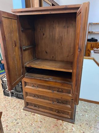 Armario 2 puertas madera maciza