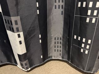 Cortina de baño con barra