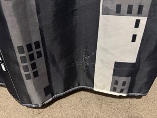 Cortina de baño con barra