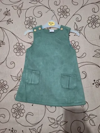 Vestido menina verde 18 meses