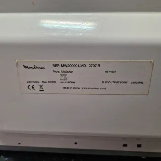 Microondas Moulinex Optimo MW2000
