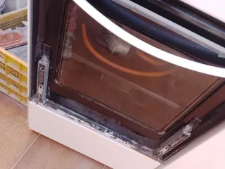 Cocina de gas blanca