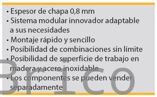 Conjunto Taller 4 Módulos S/Acero Inox Alyco 199010