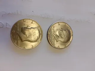 Monedas Half Dollar JFK (2 unidades)