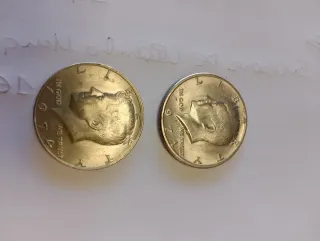 Monedas Half Dollar JFK (2 unidades)