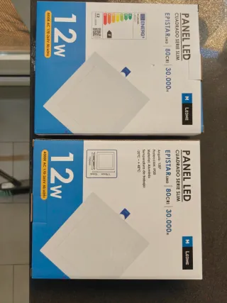 Panel LED Cuadrado Slim 12W