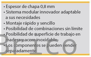 Conjunto Taller 4 Módulos S/Acero Inox Alyco 199006