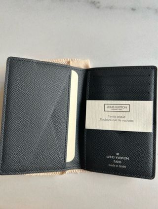 Cartera Louis Vuitton Billetero Bolsillo Negro Gri