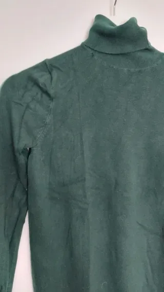 Jersey cuello alto Zara verde botella