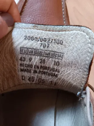 Botines Zara Piel Marrón Talla 43