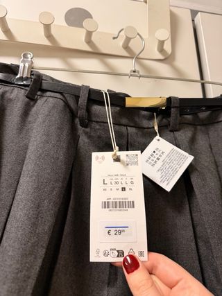 Falda pantalón Zara gris Talla L