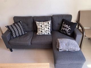 Sofá Chaiselongue Diseño Europeo Gris
