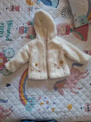 Casaco peludo menina 24m