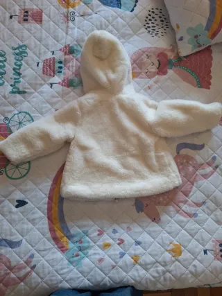 Casaco peludo menina 24m