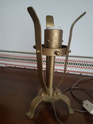 Lampada da tavolo bronzo e vetro