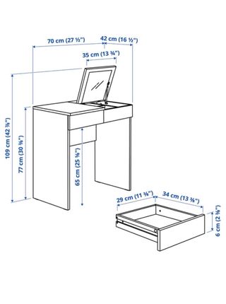 Tocador BRIMNES Ikea blanco