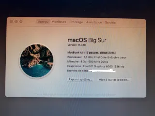 MacBook Air 2015 13 Plata