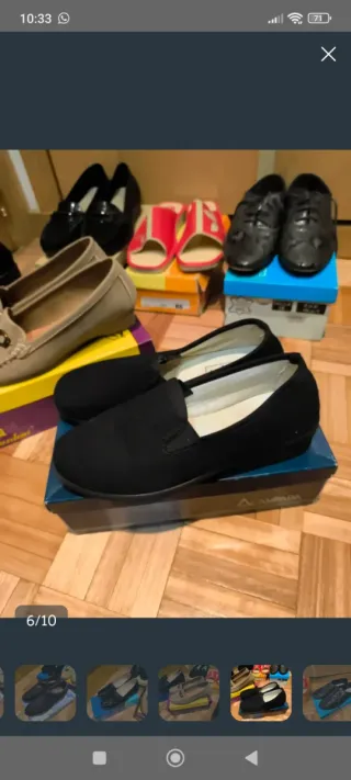 7 pares de zapatos señora Talla 38