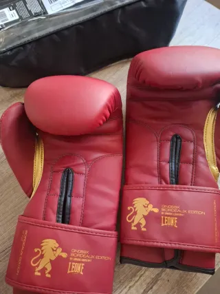 Guantes Boxeo Leone 1947 Burdeos 12oz