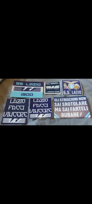 Lote pegatinas ultras Lazio