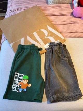Pantalones cortos vaqueros y de chándal zara nuevo