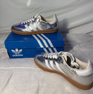 Adidas Samba Plateadas Talla 38