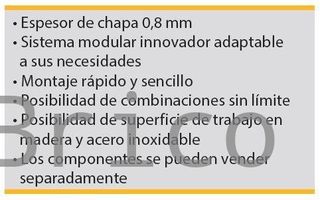Conjunto Taller 3 Módulos S/Acero Inox Alyco 192845