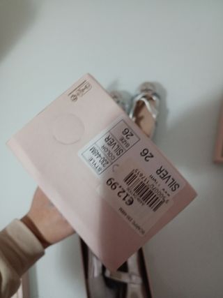 Set scarpe bambina argento n26 n28