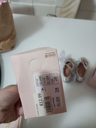 Set scarpe bambina argento n26 n28